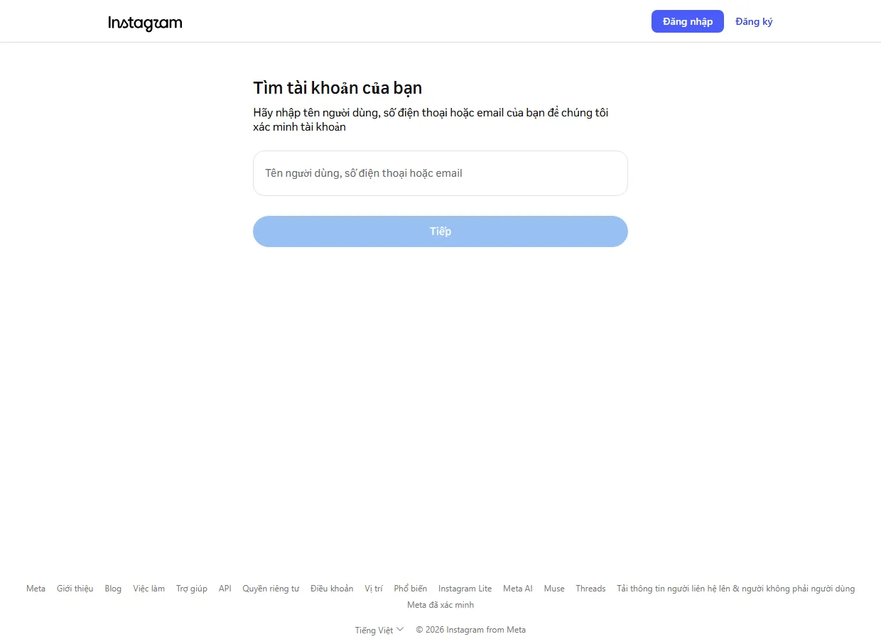 Instagram bị hack - trang instagram.com/hacked Tìm tài khoản của bạn