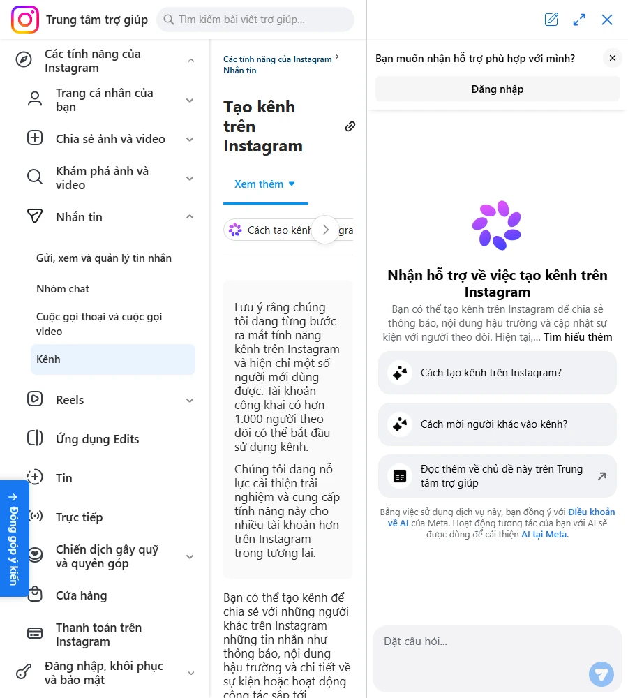 Broadcast Channel Instagram - hướng dẫn tạo kênh quảng bá