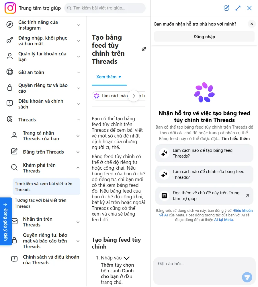 Custom Feed Threads - hướng dẫn tạo nguồn cấp tùy chỉnh