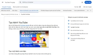 Tạo kênh YouTube từ A-Z cho người mới (2026) - Trung tâm trợ giúp YouTube